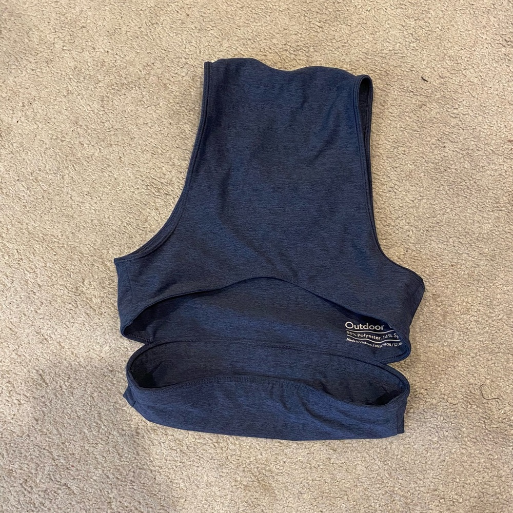 Outdoor Voices. Compression Split Back Crop Top. … - image 2